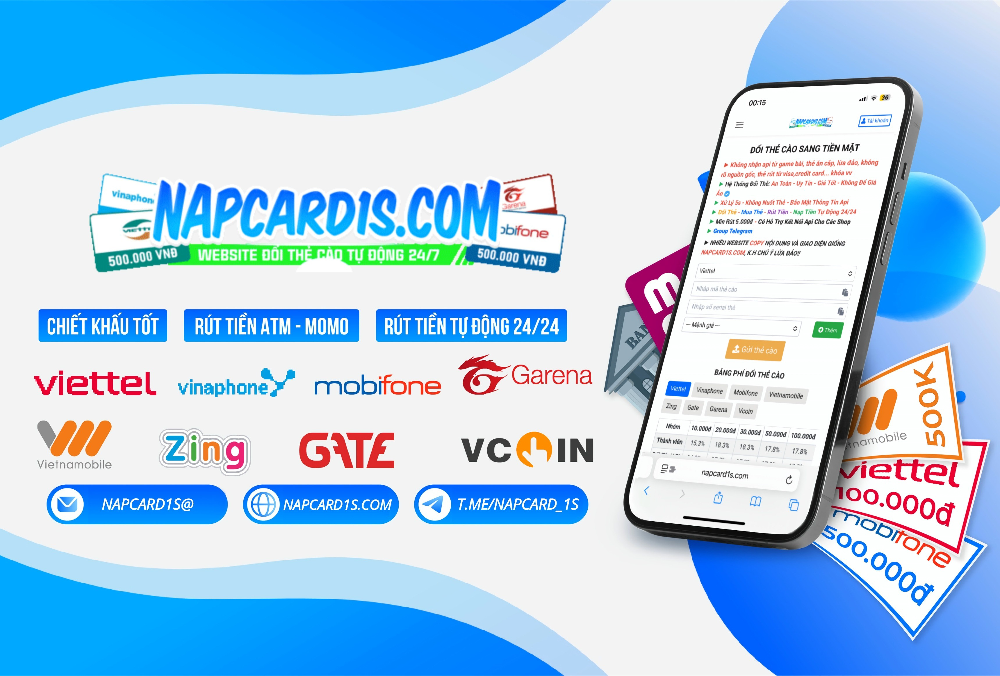  MUA THẺ CÀO THẺ GAME TẠI NAPCARD1S.COM